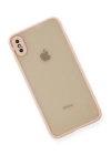 BFS  iPhone XS Max Kılıf Montreal Silikon Kapak - Pembe