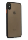 BFS  iPhone XS Max Kılıf Montreal Silikon Kapak - Siyah