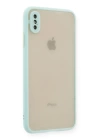 BFS  iPhone XS Max Kılıf Montreal Silikon Kapak - Turkuaz