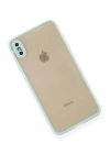 BFS  iPhone XS Max Kılıf Montreal Silikon Kapak - Turkuaz