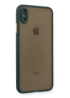 BFS  iPhone XS Max Kılıf Montreal Silikon Kapak - Yeşil