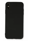 BFS iPhone XS Max Kılıf Nano içi Kadife Silikon - Siyah