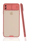 BFS  iPhone XS Max Kılıf Platin Kamera Koruma Silikon - Pembe