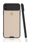 BFS  iPhone XS Max Kılıf Platin Kamera Koruma Silikon - Siyah