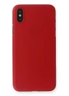 BFS  iPhone XS Max Kılıf PP Ultra İnce Kapak - Kırmızı