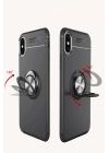 BFS  iPhone XS Max Kılıf Range Yüzüklü Silikon - Mavi