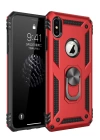 BFS  iPhone XS Max Kılıf Sofya Yüzüklü Silikon Kapak - Kırmızı