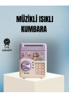 BFS Işıklı Sesli Şifreli Otomatik Para Çeken Kumbara Mor