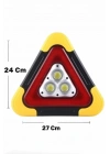 BFS Işıklı Üçgen Reflektör Led Projektör Acil Durum Feneri Flaşör 500 Lümen