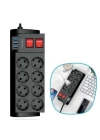 BFS  Isıya Dayanıklı Termal Akım Korumalı 2 Metre 16A 4000W 8li Priz ve 3 Usb Li Uzatma Kablosu