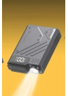 BFS J38 10.000 mAh 20W PD Led Işıklı Magsafe Powerbank - Gri