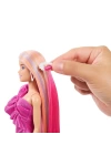 BFS   JDC85 Barbie Upuzun Muhteşem Saçlı Bebekler Pembe Saçlı Bebek