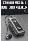 BFS Kablolu Bluetooth Kulaklık Kulak İçi Stereo Mikrofonlu Dijital Göstergeli