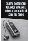 BFS Kablolu Makaralı Bluetooth Kulaklık Uzun Pil Ömrü Dijital Göstergeli