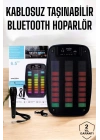 BFS Kablosuz Bluetooth Hoparlör Taşınabilir 6.5 inç LED Işık Kareoke