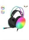 BFS Kablosuz Bluetooth Kulaklık RGB Işıklı Kulak Üstü 5.3 Bluetooth Bağlantılı