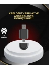 BFS Kablosuz CarPlay ve Android Auto Dönüştürücü – USB-A & Type-C Girişli Akıllı Adaptör