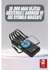 BFS Kablosuz Çoklu Şarj Girişli 10.000 Mah Kablolu Powerbank Taşınabilir
