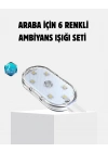 BFS Kablosuz Manyetik Araba İçi LED Ambiyans Aydınlatma – Pratik Montajlı