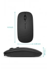 BFS Kablosuz Mouse Fare Şarjlı Bluetooth Wireless Çift Modlu Sessiz