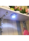 BFS  Kablosuz Spot Pilli Dokunmatik Led Lamba 3 Ledli Dolap Lambası