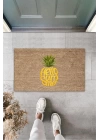 BFS Kahverengi Kapı Önü Paspası Hello Summer Ananas Desen  K-3263