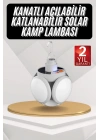 BFS Kamp Lambası Güneş Enerjili Solar 5 Kanatlı Katlanır Lamba Karavan