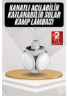 BFS Kamp Lambası Güneş Enerjili Solar 5 Kanatlı Katlanır Lamba Karavan