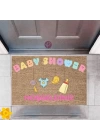 BFS Kapı Önü Paspası Dekoratif Dijital Baskı Baby Shower P-2486