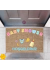 BFS Kapı Önü Paspası Dekoratif Dijital Baskı Baby Shower P-2487