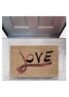BFS Kapı Önü Paspası Dekoratif Dijital Baskı Love P-2319