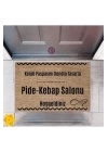 BFS Kapı Önü Paspası Dekoratif Dijital Baskı Pide-Kebap Salonu P-2553