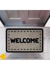 BFS Kapı Önü Paspası Dekoratif Dijital Baskı Welcome P-2351