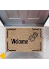 BFS Kapı Önü Paspası Dekoratif Dijital Baskı Welcome P-2420