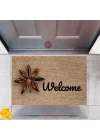 BFS Kapı Önü Paspası Dekoratif Dijital Baskı Welcome P-2427