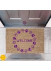 BFS Kapı Önü Paspası Dekoratif Dijital Baskı Welcome P-2471