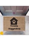 BFS Kapı Önü Paspası Dekoratif Dijital Baskı Yuvama Hoşgeldiniz P-2423
