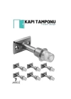 BFS  Kapı Tamponu - Silikonlu Kapı Takozu - Kapı Stoperi 7 ADET