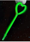 BFS   Karanlıkta Yanan Glow Stick Partisi Kalp Şekilli Asa Sopa 6 Renk 6 Adet