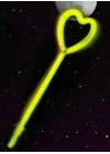 BFS   Karanlıkta Yanan Glow Stick Partisi Kalp Şekilli Asa Sopa 6 Renk 6 Adet