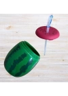 BFS  Karpuz Model Kendiliğinden Pipetli 900 ml Suluk, Matara