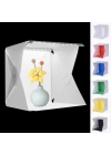BFS  Katlanır Işıklı Fotoğraf Stüdyosu 40x40 cm 6 Renk Fonlu Ürün Çekimi İçin Uygun Fotoğraf Çekim Kutusu