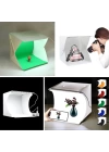 BFS  Katlanır Işıklı Fotoğraf Stüdyosu 40x40 cm 6 Renk Fonlu Ürün Çekimi İçin Uygun Fotoğraf Çekim Kutusu