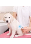 BFS  Kedi Köpek Tüy Toplayıcı Kendini Temizleyebilen Ergonomik Saplı Evcil Hayvan Tarağı Mavi