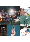 BFS  Kendiliğinden Işıklı Masaüstü Tripod Olabilen Telefon Tutuculu Kablosuz Kumandalı Selfie Çubuğu