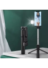 BFS  Kendiliğinden LED Işıklı Kumandalı Uzayabilen Selfie Çubuğu,Masa Üstü Tripod
