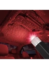BFS  Kırmızı Ayak Altı Tavan Led Araç içi Aydınlatma Oto Araba İç Disko Ayarlanır USB Lamba Işık