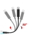 BFS  Kırmızı Ayak Altı Tavan Led Araç içi Aydınlatma Oto Araba İç Disko Ayarlanır USB Lamba Işık