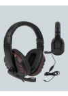 BFS Kırmızı Gaming Headset Mikrofonlu Sağlam Kablolu Konforlu