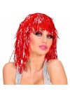 BFS Kırmızı Işıltılı Metalize Parti Peruğu